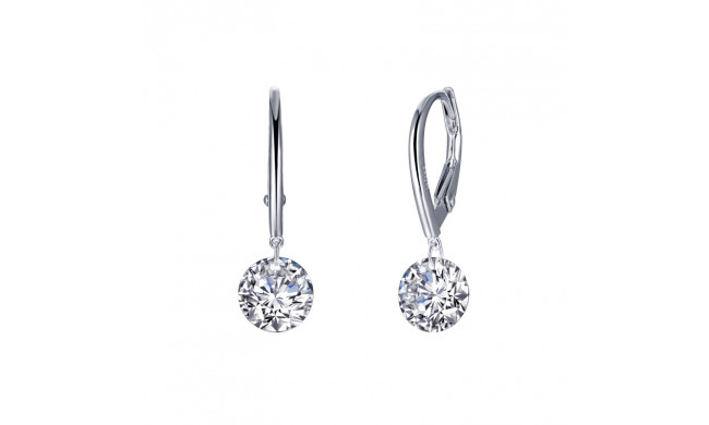 Lafonn Leverback Frameless Earrings - E0417CLP00