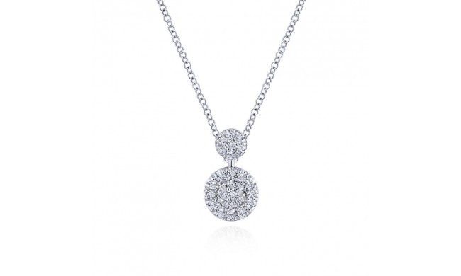 Gabriel & Co. 14k White Gold Lusso Diamond Necklace - NK5831W45JJ