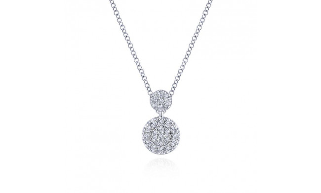 Gabriel & Co. 14k White Gold Lusso Diamond Necklace - NK5831W45JJ