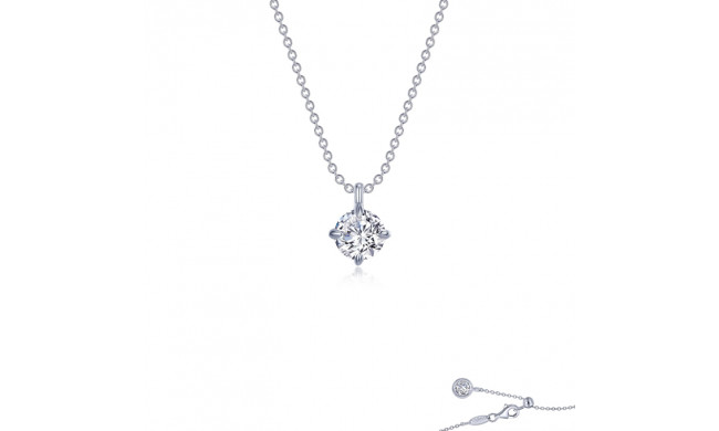 Lafonn Platinum Solitaire Necklace - N0265CLP20
