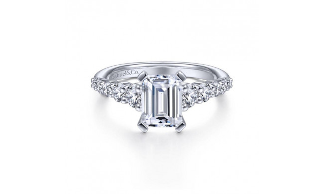 Gabriel & Co. 14k White Gold Contemporary Straight Engagement Ring - ER11757E6W44JJ
