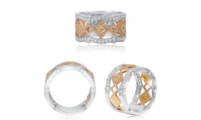 Roman & Jules 18k Gold Diamond Ring - 1021-1