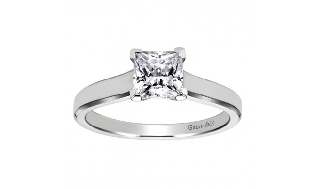 Gabriel & Co 14K White Gold Enid Solitaire Diamond Engagement Ring - ER6575W4JJJ