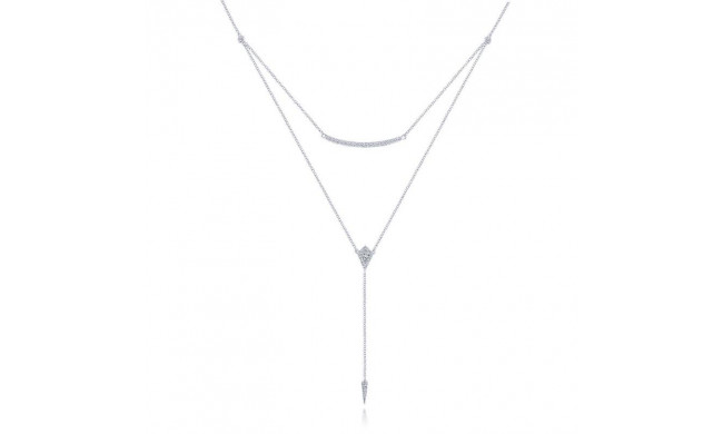 Gabriel & Co. 14k White Gold Kaslique Diamond Necklace - NK5806W45JJ