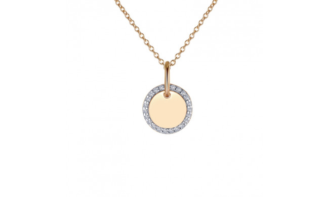 Lafonn Round Disc Pendant Necklace - P0214CLT20