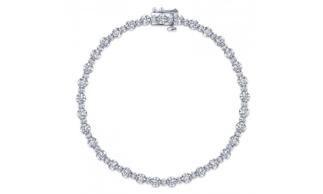 Gabriel & Co. 14k White Gold Lusso Diamond Tennis Bracelet - TB4217W45JJ