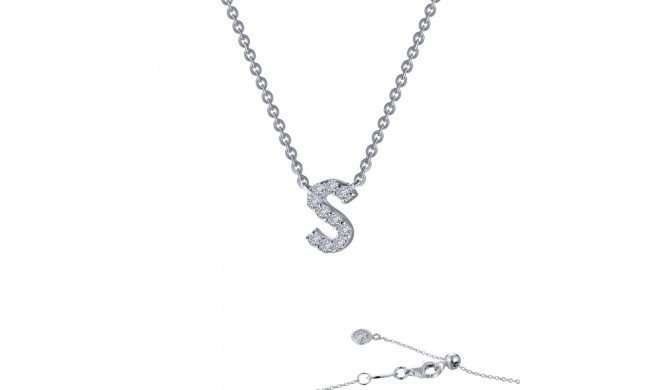 Lafonn Letter S Pendant Necklace - 9N099CLP20