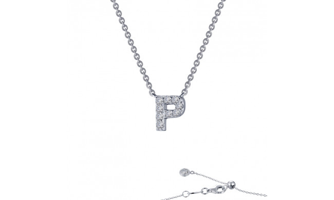 Lafonn Letter P Pendant Necklace - 9N096CLP20