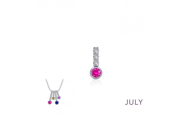 Lafonn July Birthstone Love Pendant - BP002RBP00