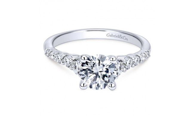 Gabriel & Co. 14k White Gold Contemporary Straight Engagement Ring - ER11756R4W44JJ