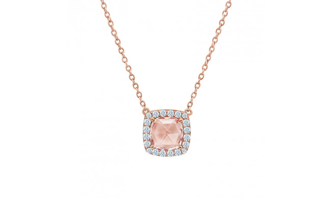 Lafonn Cushion-Cut Halo Necklace - N0080MGR18