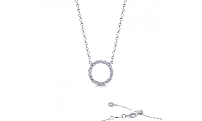 Lafonn 0.63 CTW Open Circle Necklace - N0188CLP20