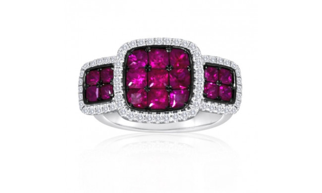 Roman & Jules Two Tone 14k Gold Ruby Ring - 1029-2