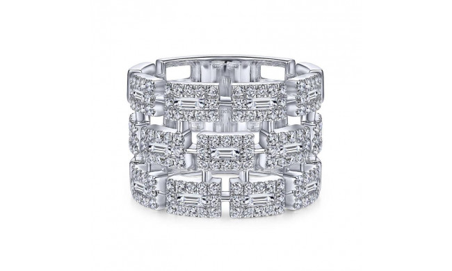 Gabriel & Co. 14k White Gold Lusso Diamond Ring - LR51551W44JJ