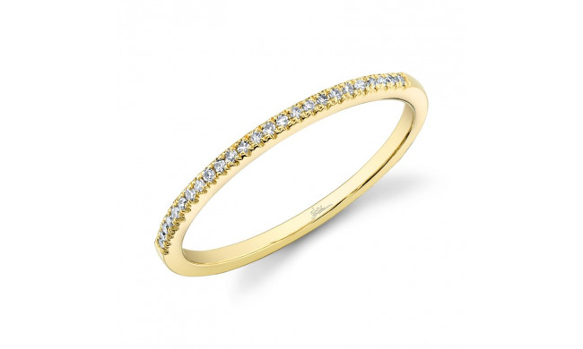 Shy Creation 14k Yellow Gold Diamond Womens Band - SC55002543