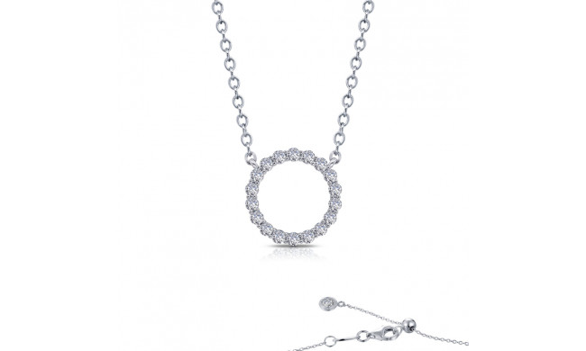 Lafonn 1.15 CTW Open Circle Necklace - N0190CLP20