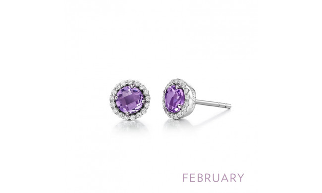 Lafonn February Birthstone Earrings - BE001AMP00