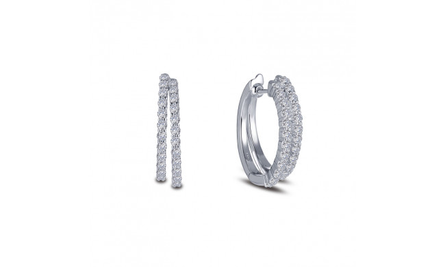 Lafonn 1.44 CTW Double-Hoop Earrings - E0385CLP00