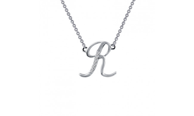 Lafonn Letter R Pendant Necklace - 9N074CLP18