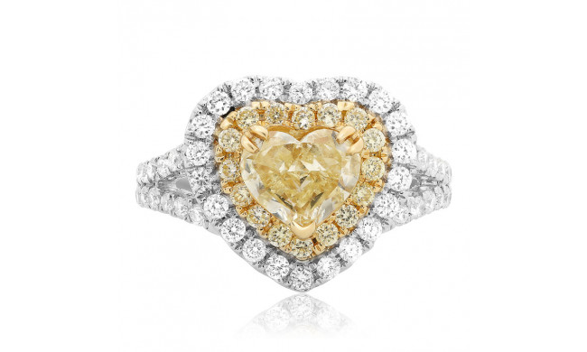 Roman & Jules Two Tone 18k Gold Diamond Ring - 1123-2