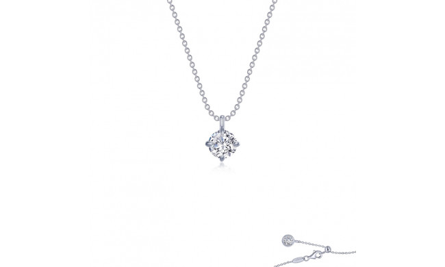 Lafonn Platinum Solitaire Necklace - N0264CLP20