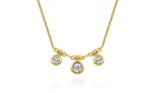 Gabriel & Co. 14k Yellow Gold Lusso Diamond Necklace - NK6029Y45JJ