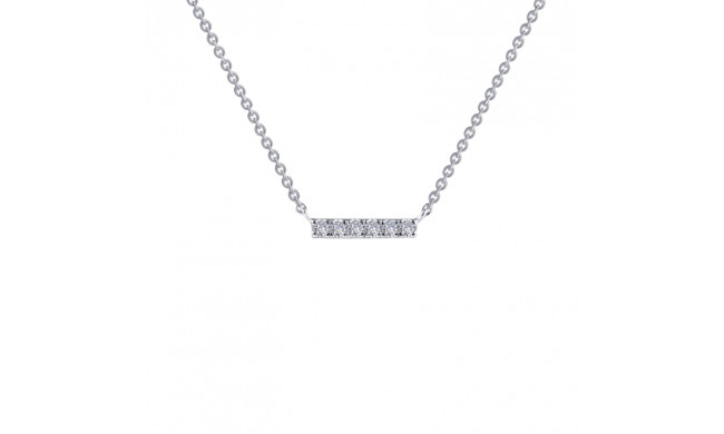 Lafonn 0.09 CTW Dainty Bar Necklace - N0096CLP18