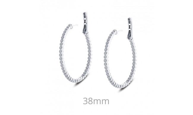 Lafonn 1.23 CTW Hoop Earrings - E0358CLP00