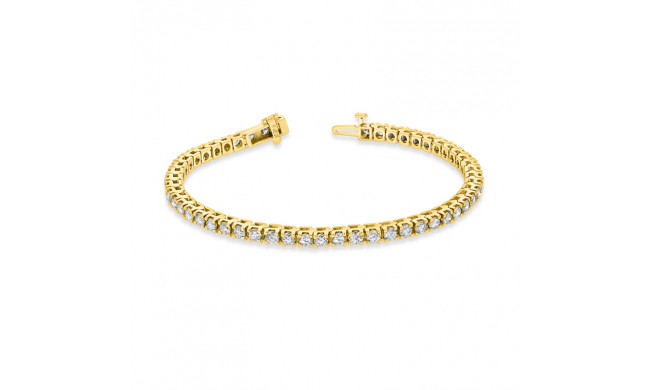 Louis Creations 14k Gold Diamond Bracelet - BB44K-YG