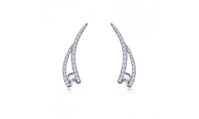 Lafonn Platinum Ear Climber Earrings - E0527CLP00