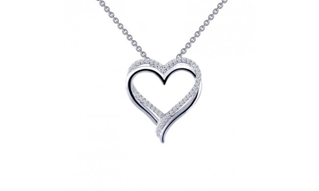 Lafonn Double-Heart Pendant Necklace - P0152CLP18