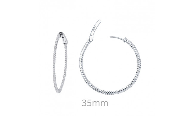 Lafonn 1.36 CTW Hoop Earrings - E3003CLP00