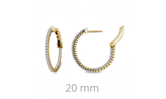 Lafonn 1.08 CTW Hoop Earrings - E3008CLG00