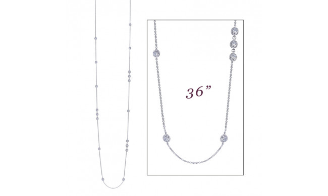 Lafonn 6.48 CTW Station Necklace - N0083CLP36
