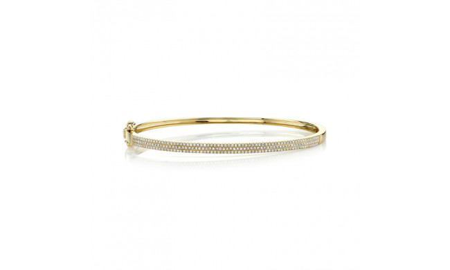 Shy Creation 14k Yellow Gold Bangle Bracelet - SC55002256ZS