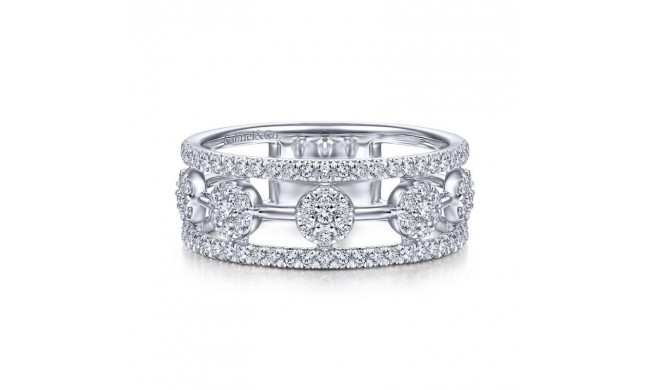 Gabriel & Co. 14k White Gold Lusso Diamond Ring - LR51555W45JJ