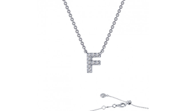 Lafonn Letter F Pendant Necklace - 9N086CLP20