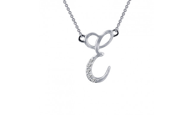 Lafonn Letter E Pendant Necklace - 9N072CLP18