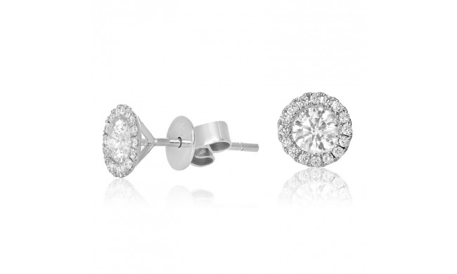 Roman & Jules 18k White Gold Stud Earrings - KE1041W-18K-1