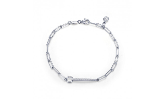 Lafonn Platinum Paperclip Bracelet - B0173CLP75