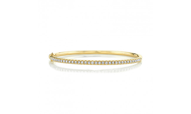 Shy Creation 14k Yellow Gold Bangle Bracelet - SC22005522ZS