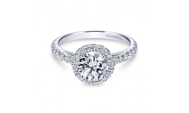 Gabriel & Co. 14k White Gold Contemporary Halo Engagement Ring - ER7261W44JJ