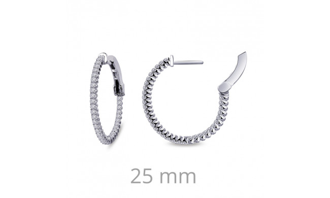 Lafonn 1.2 CTW Hoop Earrings - E3005CLP00