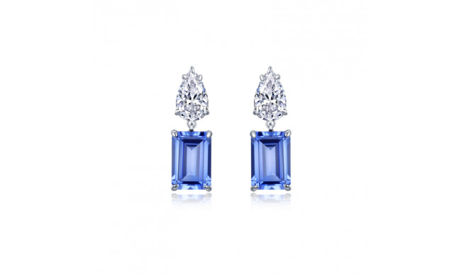 Lafonn Platinum Fancy Drop Earrings - E0524CTP00