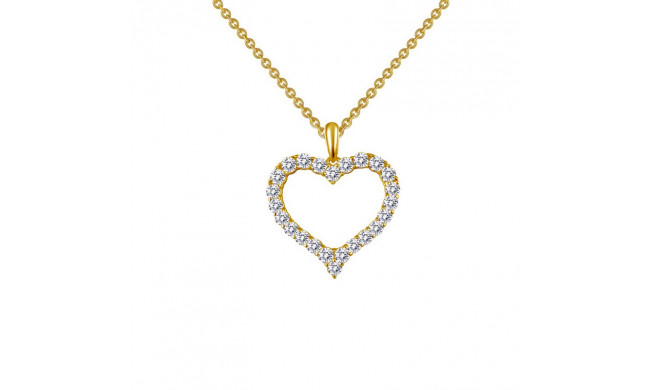 Lafonn Open Heart Pendant Necklace - P0146CLG18