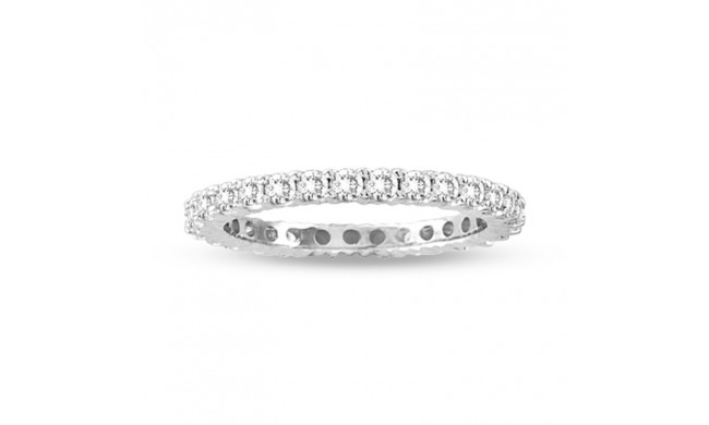 Louis Creations 14k White Gold Eternity Wedding Band - RA129A-100