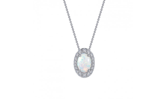 Lafonn Classic Halo Pendant Necklace - P0204OPP18