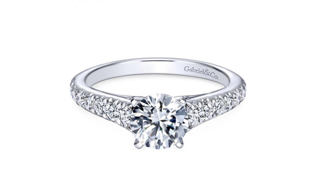 Gabriel & Co. 14k White Gold Contemporary Straight Engagement Ring - ER8259W44JJ