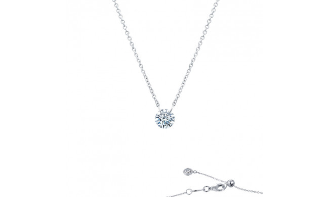 Lafonn Frameless Solitaire Necklace - N0089CLP18