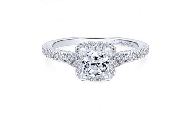 Gabriel & Co. 14k White Gold Entwined Halo Engagement Ring - ER12671S3W44JJ